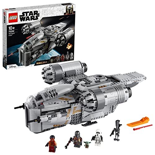LEGO 75292 Star Wars Razor Crest, Set Di Costruzioni Astronave Giocattolo Con Minifigure Del Mandaloriano E Baby Yoda E Figura Del Droide IG-11, Idea Regalo Per Bambini, Bambine E Adulti