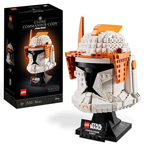 LEGO 75350 Star Wars Casco del Comandante Clone Cody, Set Serie Caschi 2023, Collezione per Adulti da The Clone Wars, Idea Regalo Natale Uomo o Donna, Lui o Lei, da Esposizione