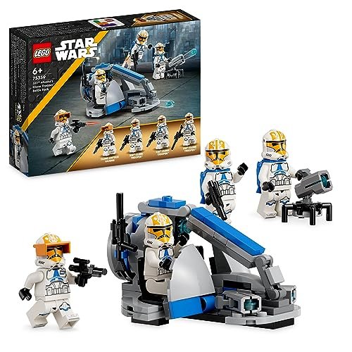 LEGO 75359 Star Wars Battle Pack Clone Trooper della 332a Compagnia di Ahsoka, Set di Giochi da Costruire da The Clone Wars con Veicolo Speeder e Minifigure, Piccola Idea Regalo per Bambini dai 6 Anni