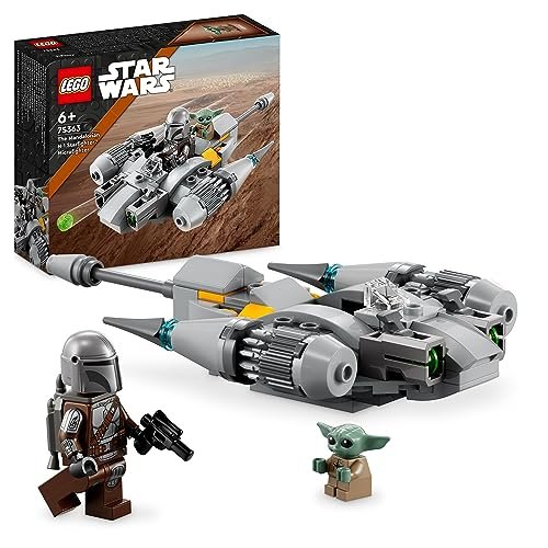 LEGO 75363 Star Wars Starfighter N-1 del Mandaloriano Microfighter, Gioco da Costruire da The Book of Boba Fett con Figura di Grogu Baby Yoda, Regali per Bambini, Bambine, Ragazzi e Ragazze dai 6 Anni
