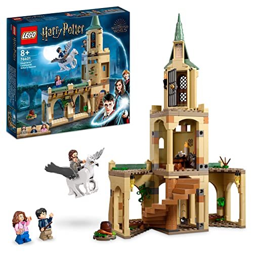 LEGO 76401 Harry Potter Cortile di Hogwarts: il Salvataggio di Sirius, Set Modulare del Castello Giocattolo con 3 Minifigure e l’Ippogrifo Fierobecco, Giochi per Bambini e Bambine da 8 Anni in su