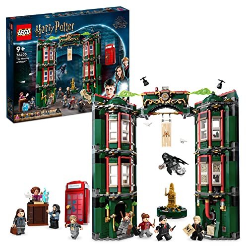 LEGO 76403 Harry Potter Ministero della Magia, Modellino da Costruire Modulare con 12 Minifigure, Giochi per Bambini, Bambine, Ragazzi e Ragazze da 9 Anni, Idee Regalo Collezione Wizarding World