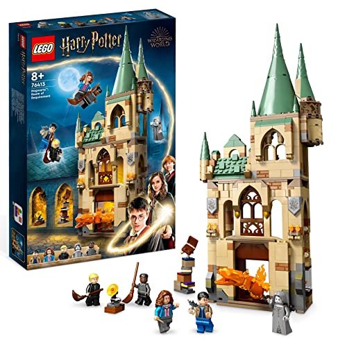 LEGO 76413 Harry Potter Hogwarts: la Stanza delle Necessità, Castello Giocattolo per Bambini e Bambine con Serpente di Fuoco Trasformabile, Set Costruzione Modulare da i Doni della Morte