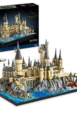 LEGO 76419 Harry Potter Hogwarts Castle & Park, Display Model Kit for Fans and Adults, Set Featuring Iconic Locations: Astronomy Tower, Great Hall, Chamber of Secrets, and More
