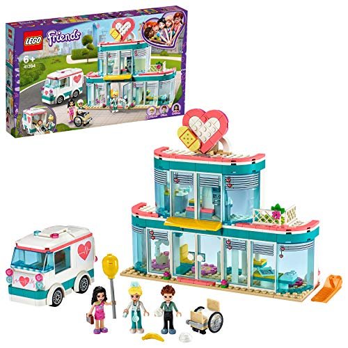LEGO Friends L'Ospedale di Heartlake City, Set con 3 Mini Bamboline e Ambulanza, Giocattolo per Bambine e Bambini di 6 Anni, 41394