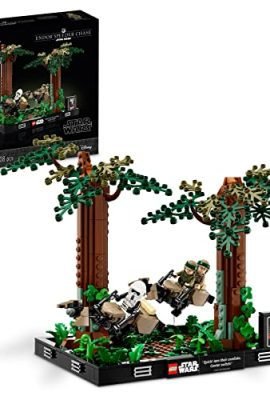Lego Star Wars 75353 Diorama The Speeder Chase on Endor, featuring Luke Skywalker, ages 18+