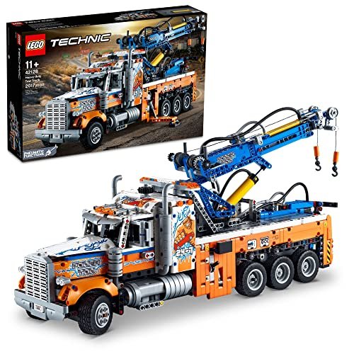 LEGO Technic Heavy Duty 42128 Kit di costruzione per autocarro da traino per impieghi gravosi; Esplora un camion classico ricco di caratteristiche autentiche; Nuovo 2021 (2.017 pezzi)