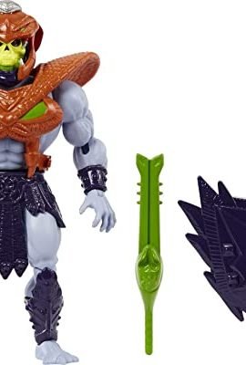 Masters of the Universe Origins – Skeletor Action Figure with Snake Men Armor, Collectible Articulated MOTU Figure with Accessories and Mini Comic Book, Toy for Kids Ages 6+, HKM68