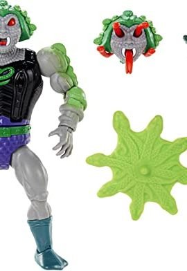 Masters of the Universe Origins – Snake Face Action Figure, 5.5-inch Deluxe Collectible Figure with Battle Accessories and Mini Comic Included, Toy for Kids Ages 6+, HKM87