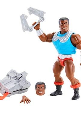 Masters of the Universe Origins – Articulated Clamp Champ Figure with Interchangeable Head and Accessories, Toy for Kids Ages 6+, GVL79