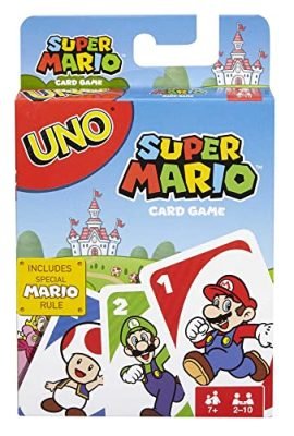 Mattel Games – UNO Super Mario Bros Edition, Family and Kids Card Game for Ages 7+, DRD00