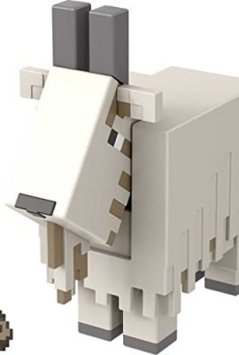 Mattel Games Minecraft Goat Figure with 1 Portal-Building Piece and Accessory, Building Toy for Kids Ages 6 and Up, HDV15