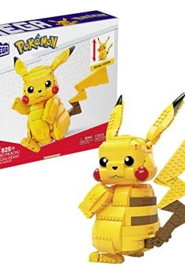 MEGA Pokémon – 12-inch Giant Pikachu Building Set with 600+ Pieces, Toy for Kids Ages 6 and Up, FVK81