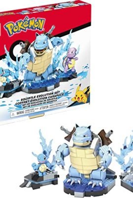 Mega Pokémon Evolution Set – Squirtle Figure, 223 Building Blocks, Toy for Kids Ages 8+, Multicolor, HDH93 [Amazon Exclusive]