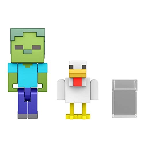 Minecraft - Crea un Portale, action figure da 8,3 cm con pezzo di portale e accessori, giocattolo di costruzioni ispirato al videogioco, Giocattolo e regalo da collezione per Bambini 6+ Anni, HDV09