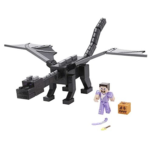 Minecraft - Enderdrago con Apertura alare di 51 cm, emette luci e Suoni feroci, Giocattolo e Regalo per Bambini 6+ Anni, HHW17