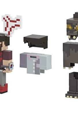 Minecraft – Rougarou & Vein of Rage Expansion Pack: Includes 2 Camp Enderwood Characters from the Creator Series, Plus Numerous Accessories, Collectible Action Figures, and a Toy for Kids Aged 6 and Up, HNW10