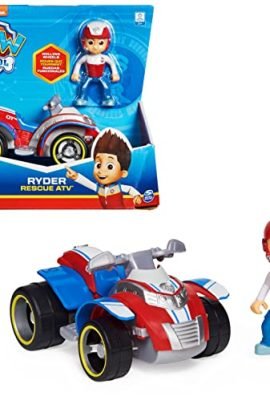 Paw Patrol Ryder’s Rescue Quad Vehicle and Ryder Figure – Kids’ Toy for Ages 3 and Up