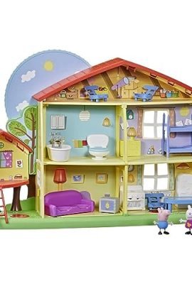 Peppa Pig Peppa’s Adventures: Peppa's Playtime to Bedtime House – Preschool Toy with Speech, Lights, and Sounds, Ages 3+ – Red