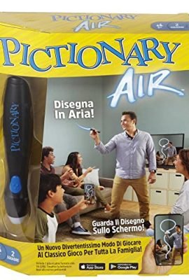 Pictionary Air – Drawing Game with Light-Up Pen and Clue Cards, Smart Device Connectivity, Family-Friendly Game & Gift Idea, Kids’ Toy for Ages 8+, GPR22