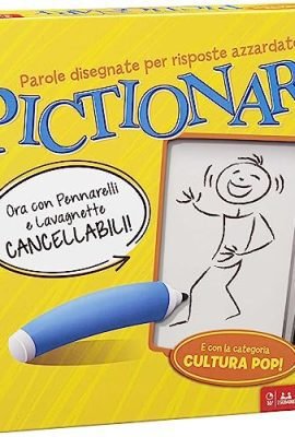 Pictionary: Draw the Clue on the Card and Try to Guess! Family & Friends Party Card Game with Markers and Dry-Erase Boards Included. Kids’ Toy for Ages 8+. DPR76