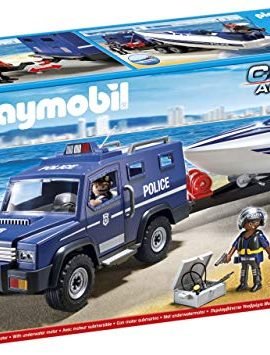 Playmobil 5187 - Police Van and Motorboat
