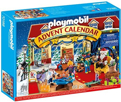 PLAYMOBIL 70188 - Calendario dell'Avvento "Il negozio dei giocattoli di Natale", Dai 4 anni