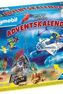 Playmobil Advent Calendar 70776 – Fun Police Diving Mission, Ages 4+