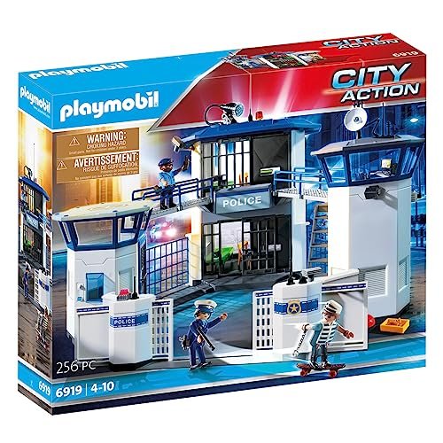 Playmobil City Action 6872 Police Command Center with Prison, For Children Ages 5+