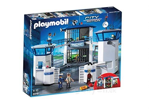 Playmobil – City Action Caserma della Polizia con Prigione, Multicolore (6919)