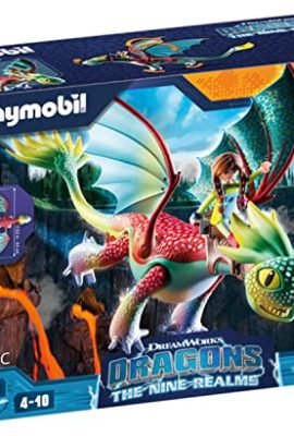 Playmobil DreamWorks Dragons 71083 Dragons, The Nine Realms, Feathers & Alex – Dragon and Character Toy, Toy for Kids Ages 4+