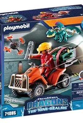Playmobil DreamWorks Dragons 71085 Dragons, The Nine Realms, Icaris Quad & Phil, Dragon Character Toy & Quad, Toy for Kids Ages 4+