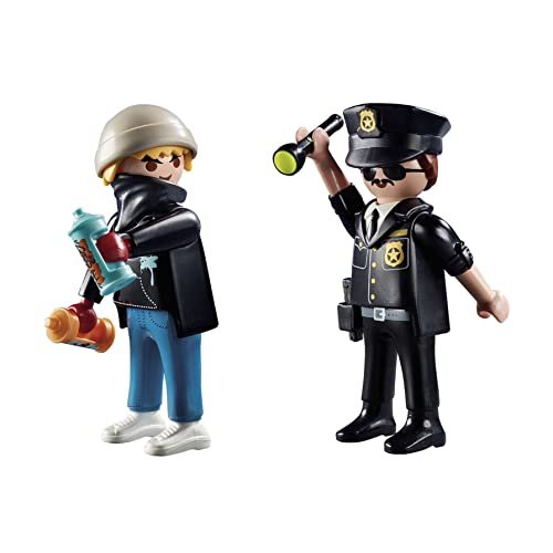 Playmobil Duo Pack 70822 Poliziotto e Writer
