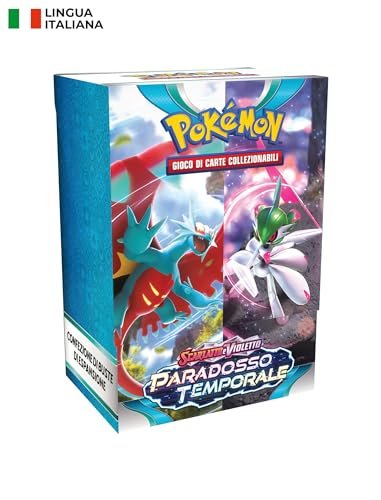 Pokémon- Confezione Scarlatto e Violetto-Paradosso Temporale del GCC (Buste di espansione), Edizione in Italiano, 187-60474, Amazon Exclusive