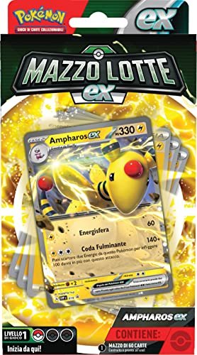 Pokémon - Mazzo Lotte ex Ampharos-ex del GCC (mazzo di 60 carte pronto all'uso), edizione in italiano