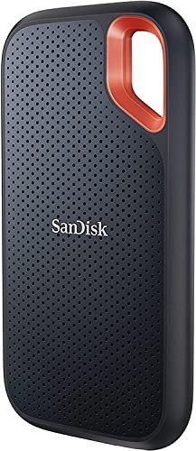 SanDisk 1TB Extreme SSD portatile, USB-C USB 3.2 Gen 2 Unit&agrave; a stato solido NVMe esterna fino a 1050 MB/s Indice di protezione IP65 per la resistenza ad acqua e polvere