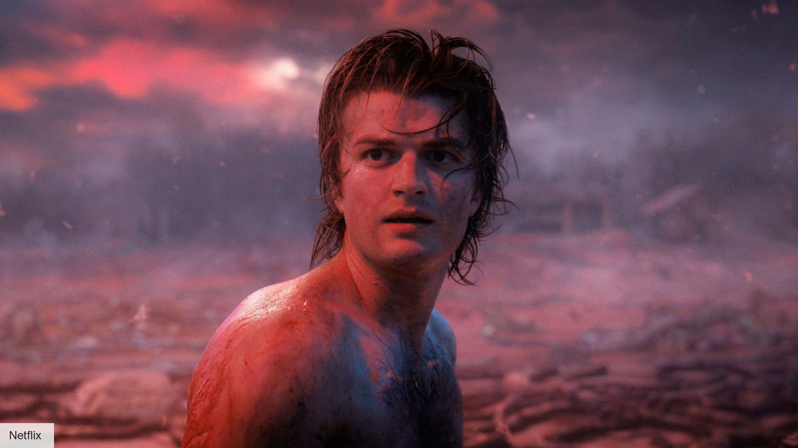 Steve Harrington nel sottosopra dalla stagione 4 di Stranger Things