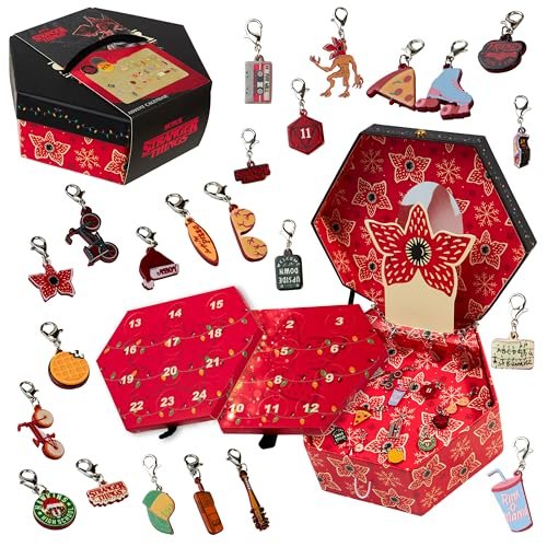Stranger Things Calendario Avvento 2023 - Calendario Avvento Bambina Gioielli Charms con Gadget Ufficiali Regali per Bambine