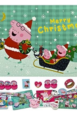 UNDERCOVER PIHP8025 Peppa Pig Peppa Pig - Advent Calendar for Kids, Multicolored, Approx. 45 x 32 x 3 cm