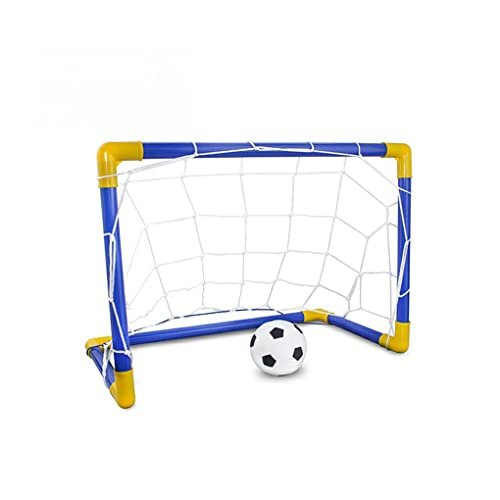 wisoolkic Porta da Calcio in plastica Pallone da Calcio Rete con Kit Pompa Portatile Indoor Parco Giochi all'aperto Giochi Sportivi Giocattoli, Obiettivo di Calcio autofissato