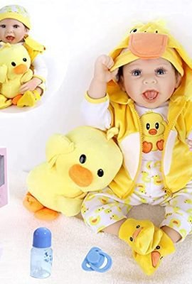 antboat Original Reborn Dolls 22 Inches 55 cm, Realistic Baby Girl Looks Like a Real Baby, Baby Dolls Toddler Girl Gift