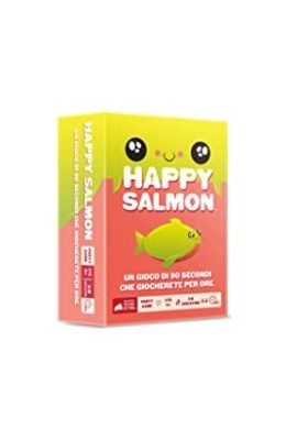 Asmodee - Happy Salmon, Board Game, from the Creators of Exploding Kittens, 6+ Years, 3–8 Players, Italian Edition