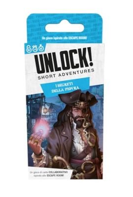 Asmodee - Unlock! Short Adventures, The Secrets of the Octopus - Board Game with App, Escape Room, 1–6 Players, 10+ Years, Italian Edition