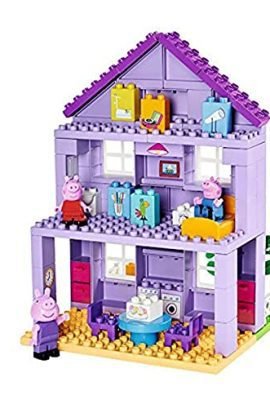 BIG Toy Factory Pig Grandparents House Building Set – Big Bloxx Construction Kit Featuring Peppa, Grandpa, Sunflower, and the House, 86 Pieces, for Children Ages 18 Months and Up, Multicolored, 800057153