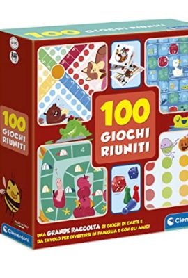 Clementoni - 100 Games in One Board Game, Multicolor, 12952