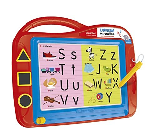 Clementoni - 12037 - Sapientino - Lavagna magnetica cancellabile, tavola da disegno, gioco per imparare a scrivere - gioco educativo 3 anni