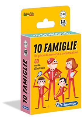Clementoni - 16172 - 10 Families, Card Game for Kids, 5–99 Years