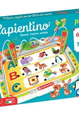 Clementoni - 16386 - Talking Sapientino - Activity Board with Interactive Cards and Pens, Educational Game for 3-Year-Olds, Electronic (Italian Version) - Made in Italy