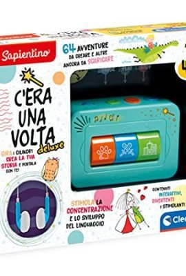 Clementoni - 17435 - Sapientino - Once Upon a Time Deluxe: Interactive Storytelling for 4-Year-Olds, Storyteller, Electronic Educational Game, Headphones Included
