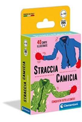 Clementoni - Straccia Camicia Deck, Children's Playing Cards, 2–6 Players, 4+ Years, Multicolor, 16298
